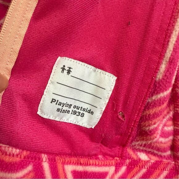 Small 7/8 Columbia Kids Pink Patterned Fleece Jacket - Picture 7 of 11